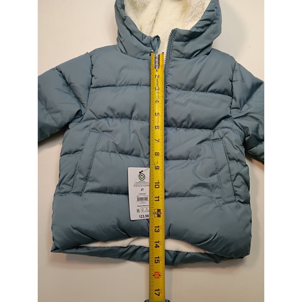 Ozark Trail Toddler Blue Puffer Jacket - Size 2T - NWT - Picture 4 of 7